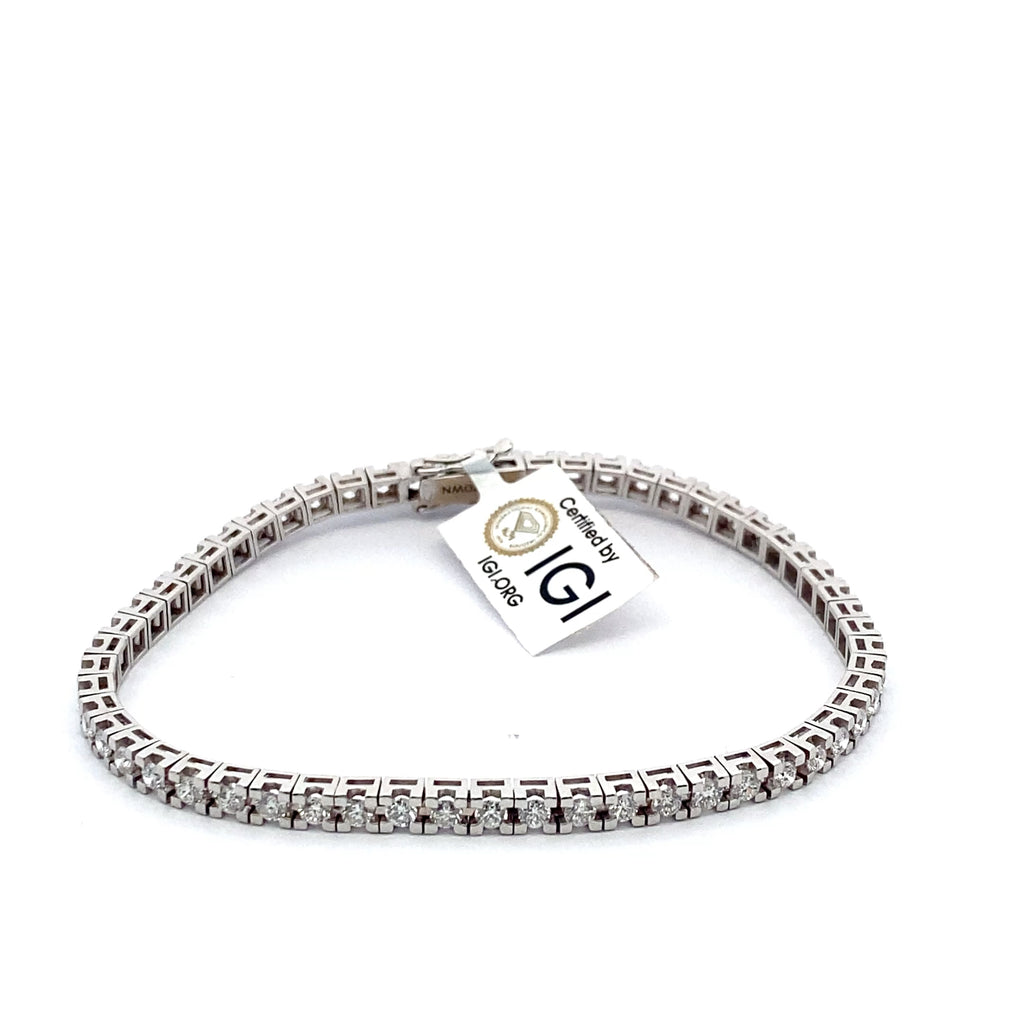 Bracciale Tennis Italian Square Tornito