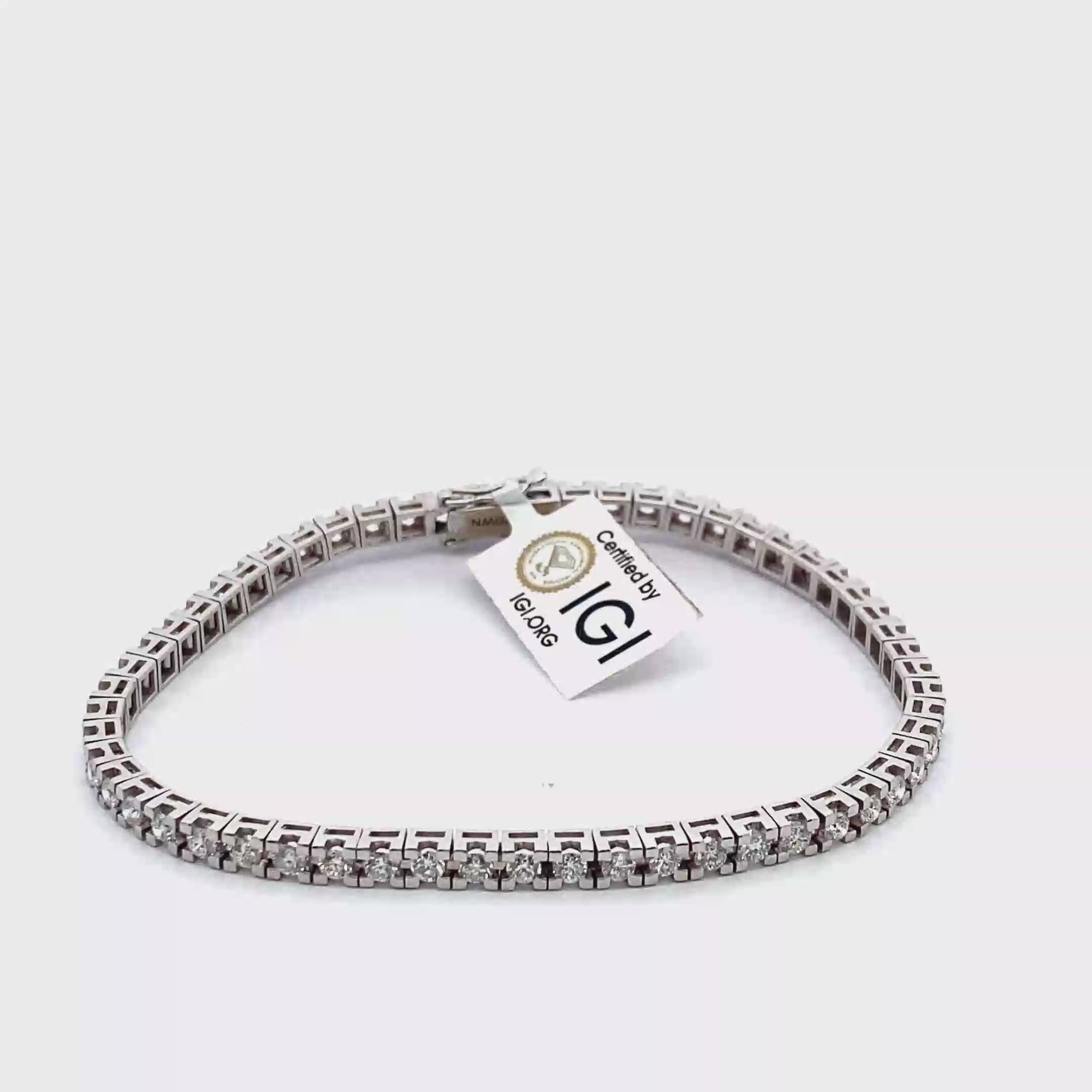 Bracciale Tennis Italian Square Tornito