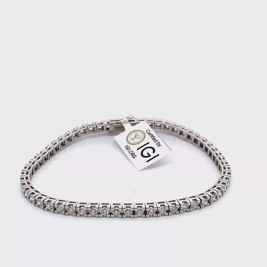 Bracciale Tennis Italian Square Tornito