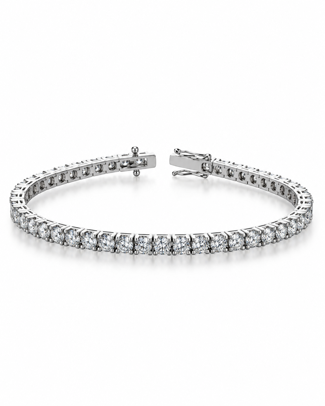 Bracciale Tennis Italian Square Tornito